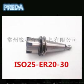 厂家直销批发ISO-MS 无键槽高速刀柄ISO25-ER20-30MS