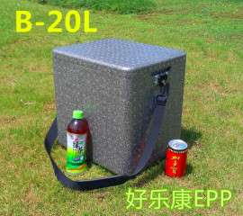啤酒冷藏保温箱EPP泡沫箱生鲜宅配海鲜果蔬配送箱20升