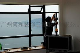 广州玻璃门下沉维修调整与玻璃门地弹簧更换